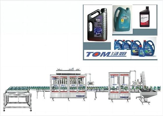 comprare 3000 bottiglie / ora Linea di riempimento di lubrificante 1L-5L SUS 304 online manufacture