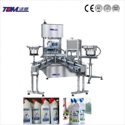 comprare 2000BPH Monoblock Filler Capper Machine 200ml-1000ml Macchina automatica di riempimento di candeggina online manufacture