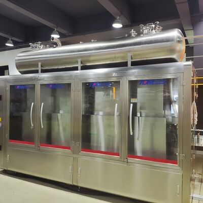 comprare Linea di riempimento di solventi di rivestimento con controllo completamente automatico con macchina di copertura e etichettatura online manufacture