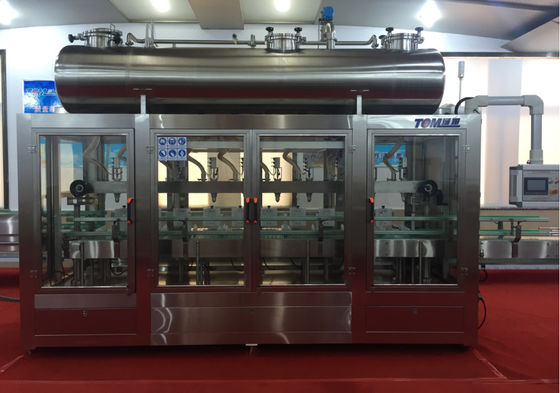 2800BPH Linea di riempimento di lubrificanti PLC controllata con pesatura 1-5L