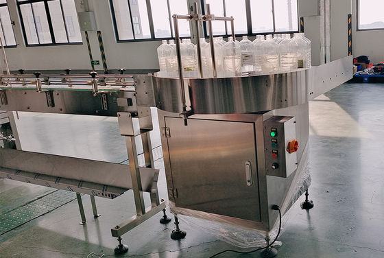 Tavolo di alimentazione automatico rotativo ad alta velocità per bottiglie di vetro di plastica