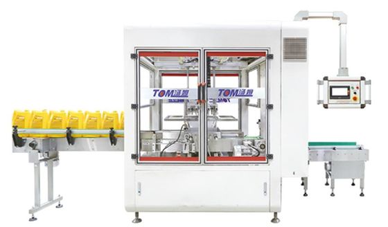 Automatica SUS quattro scatole in una sola volta Servo Verticale Cartone Macchine di imballaggio Case Packer
